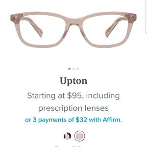 Warby parker eye glasses